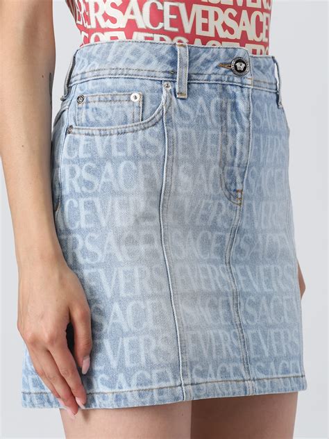 versace skirt ebay|Versace denim skirt.